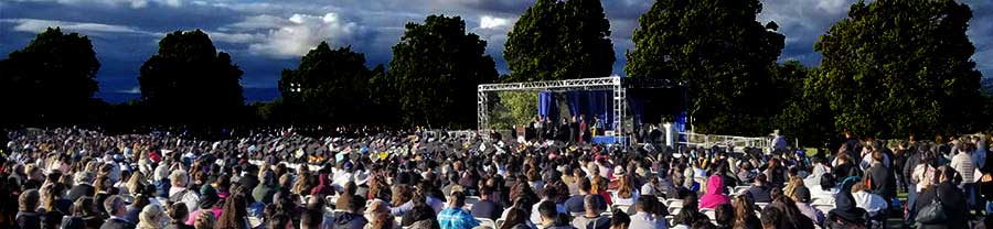 Gavilan Graduation Stage