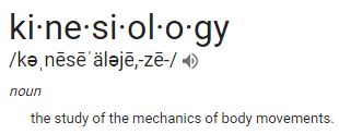 Phonetic spelling of kinesiology