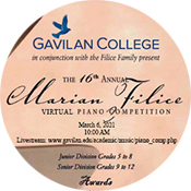 Marian Filice Youth Piano Competition at Gavilan College: A stellar show of talent, virtually