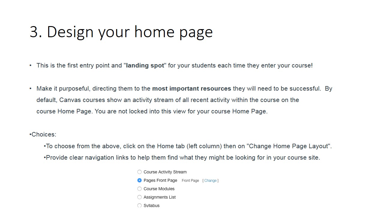 design your home page