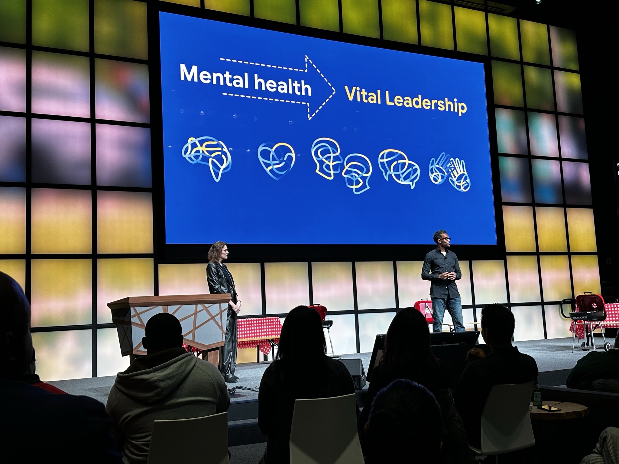 An image of presenters who talked about mental health