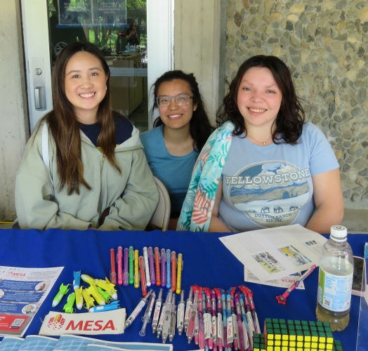 An image of tutors helping a student in a group