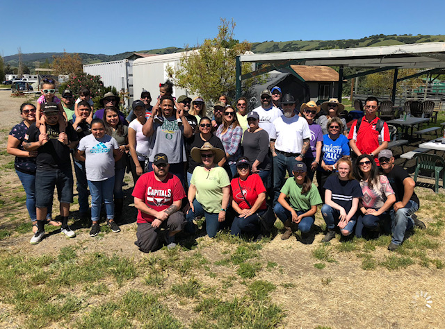 Group of student veterans at Dream Power Horsemanship Program